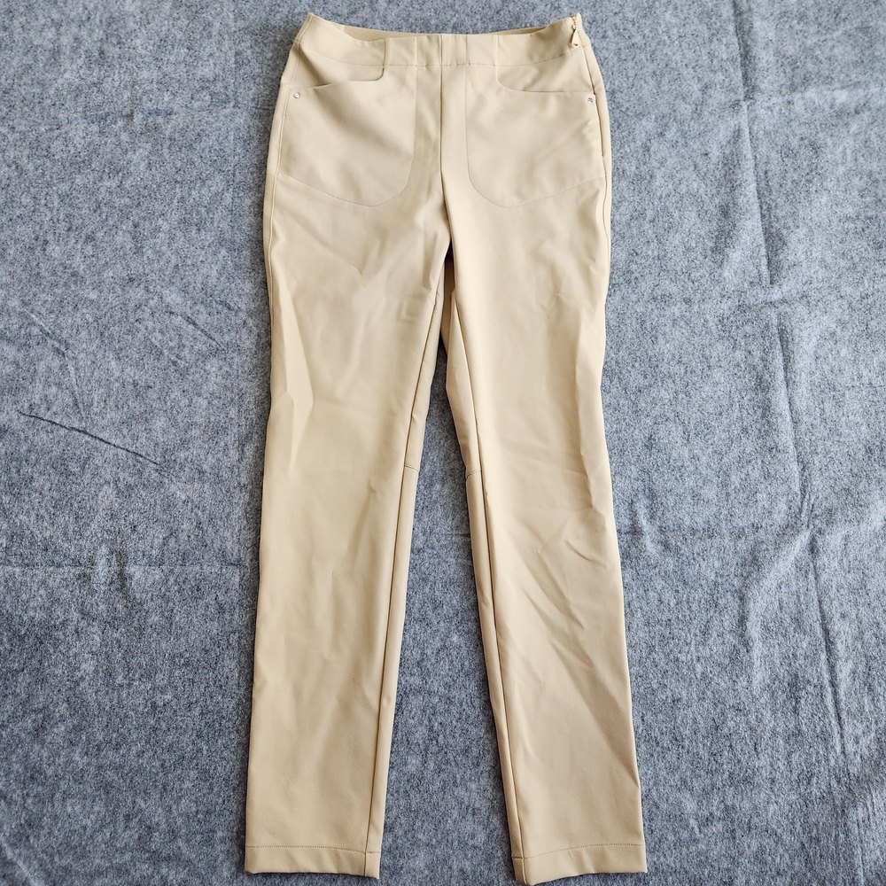 RLX Ralph Lauren Eagle Golf Yoga Pants Women's 4P Beige Performance Chino Ankle